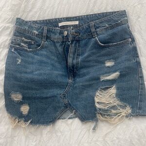 Zara Blue Denim Skirt